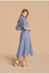 28334AZ - CHEMISE CREPE LISTRA AZUL 125CM TITANIUM 28334AZ - CHEMISE CREPE LISTRA AZUL 125CM TITANIUM