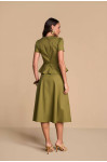 28343/28344 - CONJ. BLUSA PLEPUM SAIA GODE VERDE 75CM 