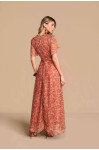 28365 - VESTIDO CHIFFON TEXT. ESTAMP LONGO TITANIUM