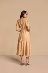 28367 - VESTIDO EN JACQUARD 125CM TITANIUM