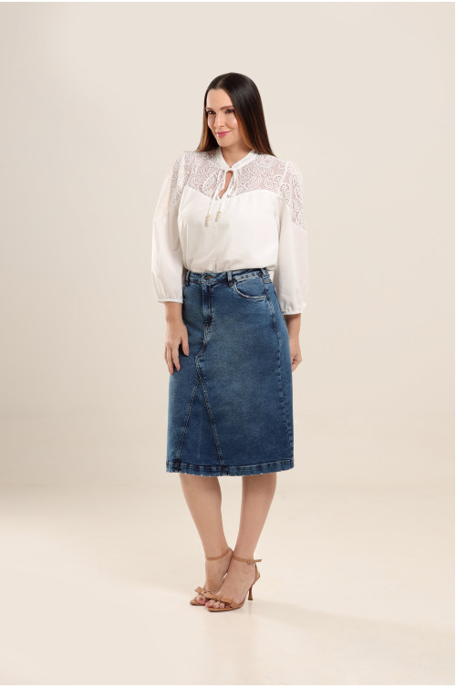 40984 - SAIA FRENTE DESIGUAL JEANS - ILLUSYON 40984 - SAIA FRENTE DESIGUAL JEANS - ILLUSYON