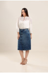 40984 - SAIA FRENTE DESIGUAL JEANS - ILLUSYON 40984 - SAIA FRENTE DESIGUAL JEANS - ILLUSYON