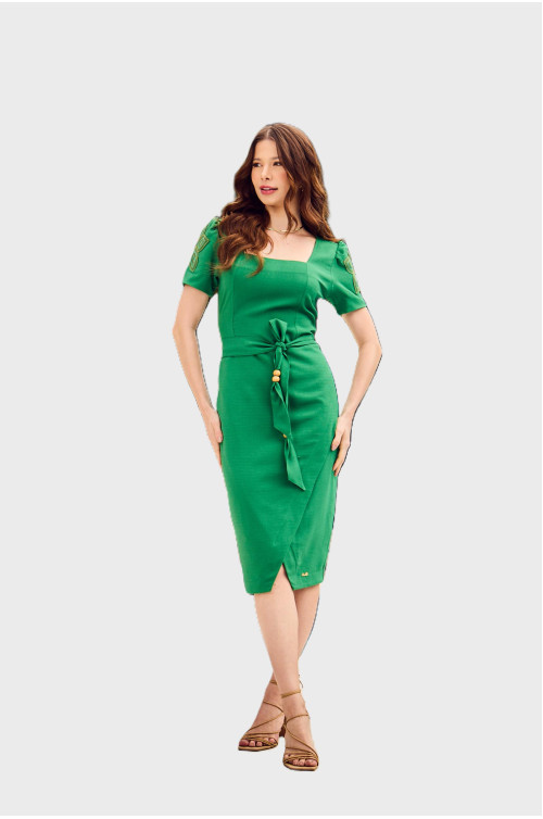 4527.64.1 VESTIDO VERDE S/BORDA D'azuL 4527.64.1 VESTIDO VERDE S/BORDA D'azuL
