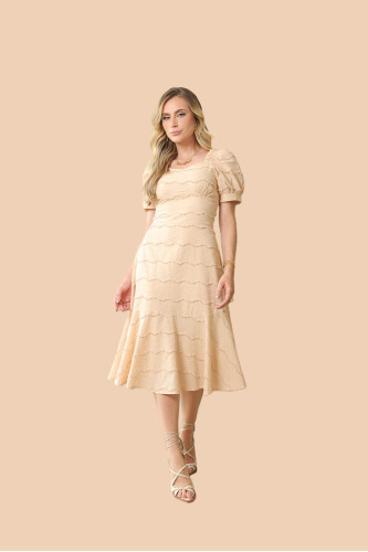 4676.20 VESTIDO BEGE D'azul