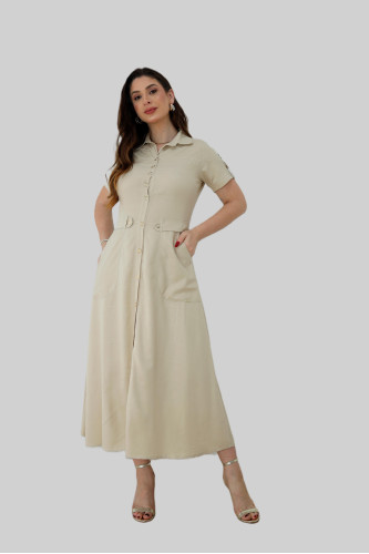 4681.20  VESTIDO BEGE D'azul