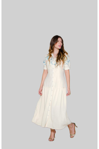 4752.85 VESTIDO ESTAMPADO D'azul