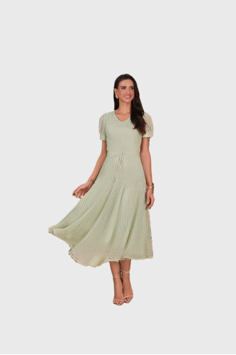 4794.64 VESTIDO VERDE DE TELA D'azul