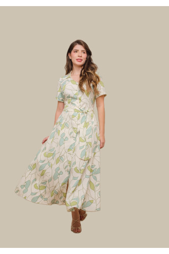 4801.64 VESTIDO ESTAMPADO D'azul