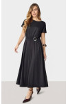 4874.84 VESTIDO COM CINTO E FIVELA - PRETO 