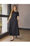 4874.84 VESTIDO COM CINTO E FIVELA - PRETO 