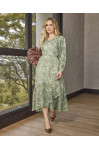 4879.64 VESTIDO MIDI ESTAMPADO - VERDE