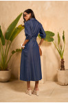 4891.99 VESTIDO JEANS COM ENTREMEIO D'AZUL 