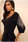 4894.84 VESTIDO LONGO COM DECOTE D'AZUL 