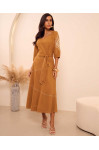 4894.97 VESTIDO LONGO COM DECOTE D'AZUL