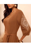 4894.97 VESTIDO LONGO COM DECOTE D'AZUL