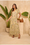 4916.99 VESTIDO COM DECOTE V TRANSPASSADO D'AZUL