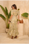 4916.99 VESTIDO COM DECOTE V TRANSPASSADO D'AZUL