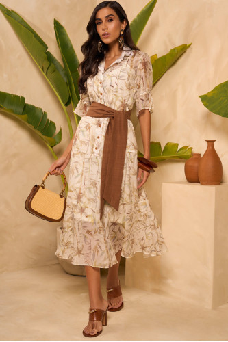 4925.64 VESTIDO NATURE MIDI ESTAMPADO D'AZUL 