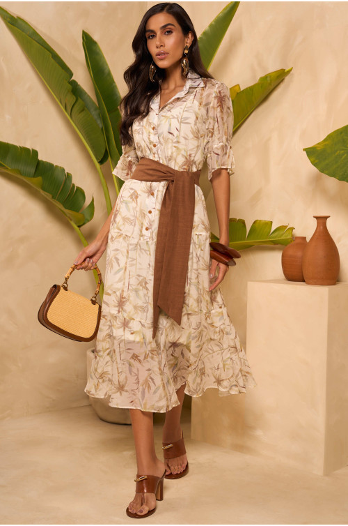4925.64 VESTIDO NATURE MIDI ESTAMPADO D'AZUL 