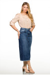 5537 - SAIA JEANS MIDI  ROW-AN 