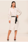 5589 - SAIA OFF WHITE CHANEL COM CINTO ROW-AN 5589 - SAIA OFF WHITE CHANEL COM CINTO ROW-AN