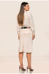 5589 - SAIA OFF WHITE CHANEL COM CINTO ROW-AN 5589 - SAIA OFF WHITE CHANEL COM CINTO ROW-AN