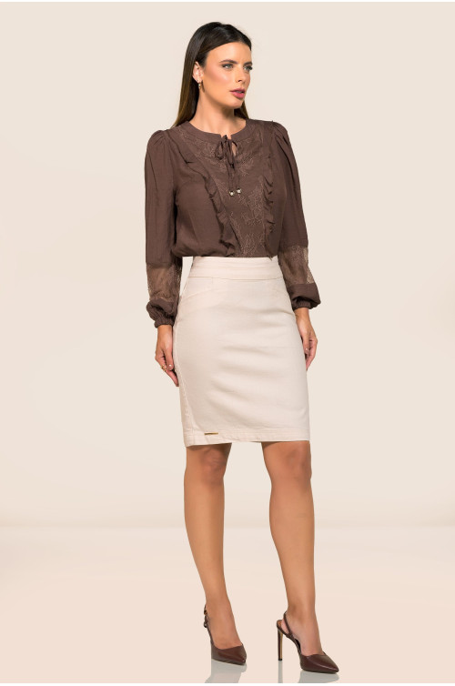 5613 - SAIA SECRETARIA OFF WHITE ROW-AN 