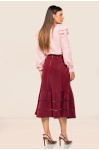 5623 - SAIA MIDI COURO MARSALA ROW-AN 