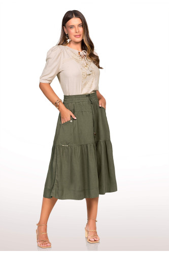 5649 - SAIA MIDI VERDE MILITAR ROW-AN 