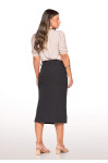 5651 - SAIA PRETA MIDI PLANO ROW-AN 