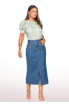 5673 - SAIA JEANS MAXI MIDI ROW-AN 