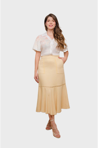 5675.94 SAIA MID AMARELO MANTEIGA D'azul