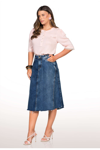 5680 - SAIA JEANS MIDI ROW-AN 