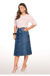 5680 - SAIA JEANS MIDI ROW-AN 