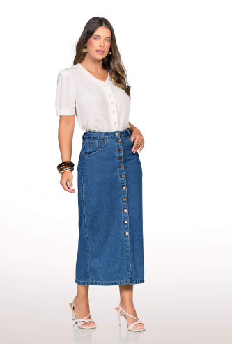 5684 - SAIA JEANS MAXI MIDI ROW-AN 