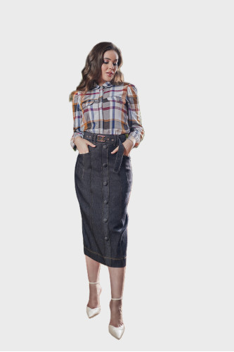 6307.99 CAMISA XADREZ D'azul