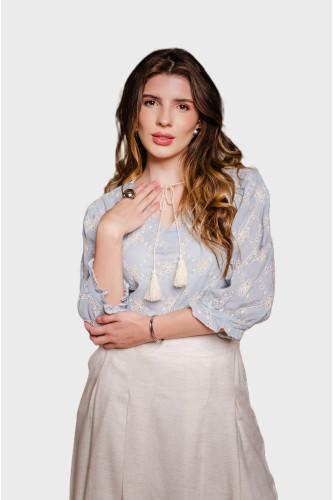 6371.85 BLUSA AZUL D'azul