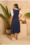6471.27 CONJUNTO COLETE E SAIA D'AZUL 