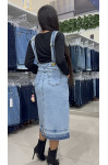 57186.006 JARDINEIRA JEANS 100CM JEANS IMPERIO 57186.006 JARDINEIRA JEANS 100CM JEANS IMPERIO