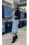 57186.006 JARDINEIRA JEANS 100CM JEANS IMPERIO 57186.006 JARDINEIRA JEANS 100CM JEANS IMPERIO