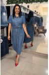 21130 - VESTIDO BORDADO JEANS ILLUSYON