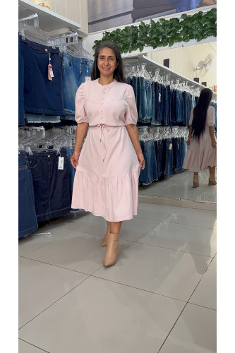 21097 - VESTIDO ROSA BEBE ILLUSYON