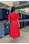 20498/0987 - CONJUNTO  BLUSA E SAIA VERMELHA ILLUSYON