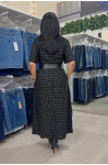 21126 -  VESTIDO LONGO XADREZ ILLUSYON 