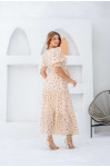 VESTIDO FLORAL LONGO LECLER