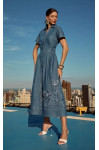 57532.006 VESTIDO JEANS BORDADO IMPÉRIO 57532.006 VESTIDO JEANS BORDADO IMPÉRIO